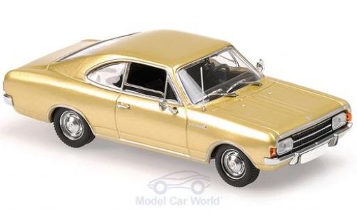 Opel Rekord 1/43 Maxichamps C Coupe gold 1966 modellino in miniatura