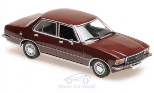 Opel Rekord 1/43 Maxichamps D rosso 1975 modellino in miniatura