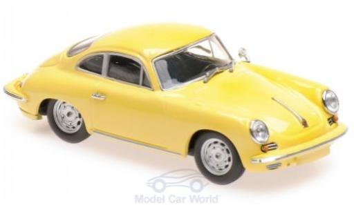 Porsche 356 1/43 Maxichamps C Carrera 2 giallo 1963 modellino in miniatura
