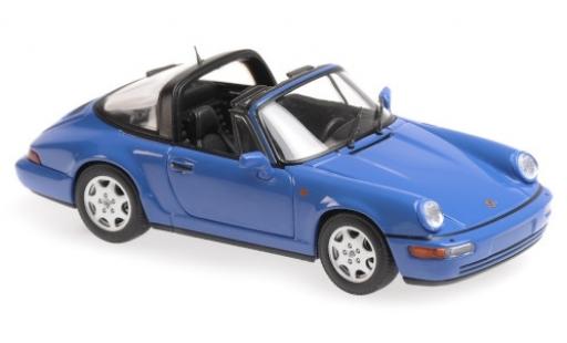 Porsche 964 1/43 Maxichamps 911 () Carrera 2 Targa blu 1991 modellino in miniatura