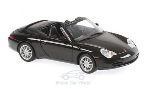 Porsche 996 1/43 Maxichamps 911 () Cabriolet metallico nero 2001 modellino in miniatura