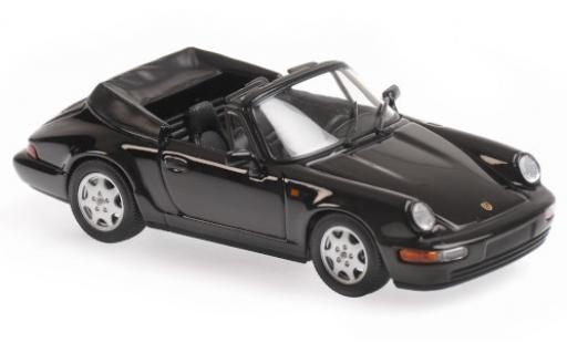 Porsche 964 1/43 Maxichamps 911 Carrera 4 Cabriolet () nero 1990 modellino in miniatura
