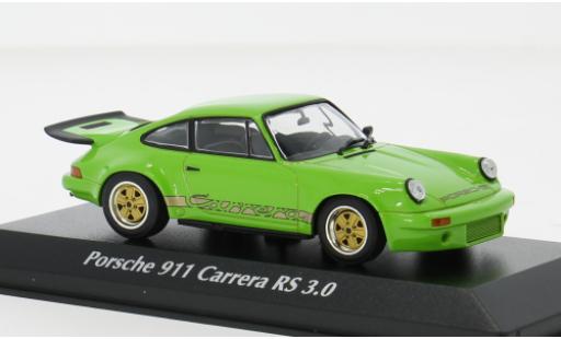 Porsche 930 RS 1/43 Maxichamps 911 Carrera 3.0 weiss/blau 1974 1:43 modellino in miniatura