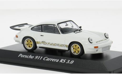 Porsche 930 RS 1/43 Maxichamps 911 Carrera 3.0 weiss/rot 1974 1:43 modellino in miniatura