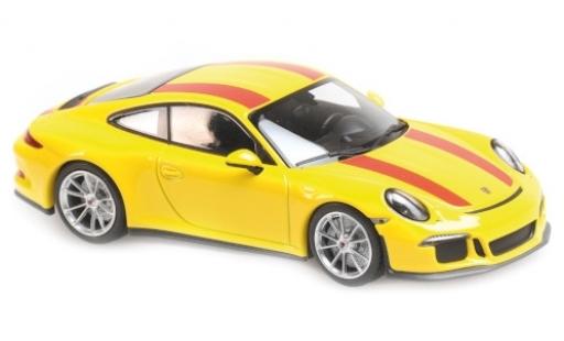 Porsche 991 R 1/43 Maxichamps 911 R () giallo/rosso 2016 modellino in miniatura