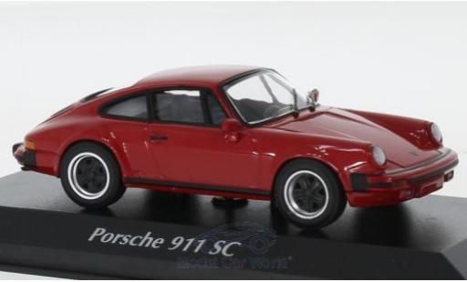 Porsche 930 1/43 Maxichamps 911 SC rosso 1979 modellino in miniatura