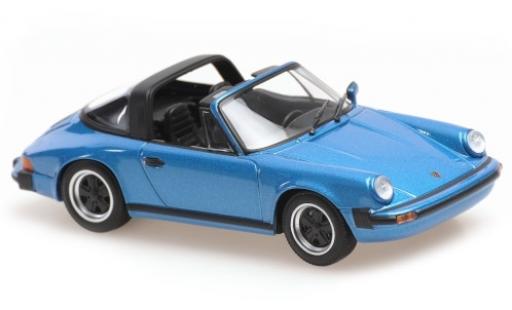 Porsche 930 Targa 1/43 Maxichamps 911 Targa metallico blu 1977 modellino in miniatura