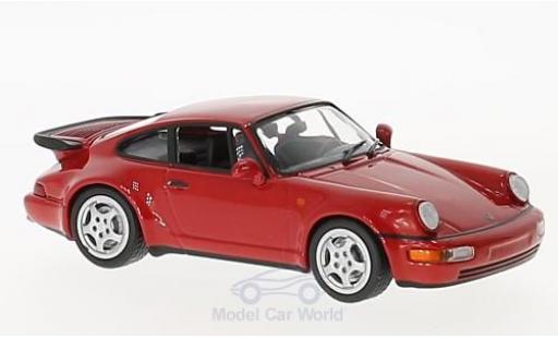 Porsche 964 Turbo 1/43 Maxichamps 911 Turbo () rosso 1990 modellino in miniatura