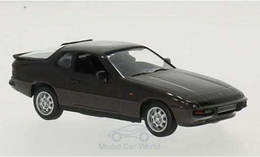 Porsche 924 1/43 Maxichamps metallico marroneee 1984 modellino in miniatura