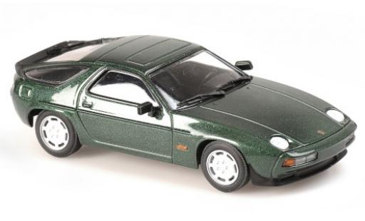 Porsche 928 1/43 Maxichamps S metallico verde 1979 modellino in miniatura