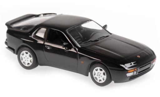 Porsche 944 1/43 Maxichamps S2 nero 1989 modellino in miniatura