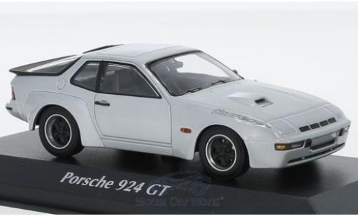 Porsche 924 1/43 Maxichamps Carrera GT grigio 1981 modellino in miniatura