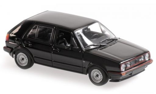 Volkswagen Golf 1/43 Maxichamps II GTI nero 1985 5-portes modellino in miniatura