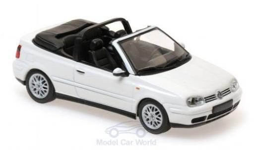 Volkswagen Golf 1/43 Maxichamps IV Cabriolet bianco 1998 modellino in miniatura