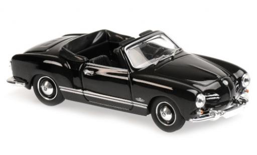 Volkswagen Karmann 1/43 Maxichamps Ghia Cabriolet (Typ 14) nero 1955 modellino in miniatura