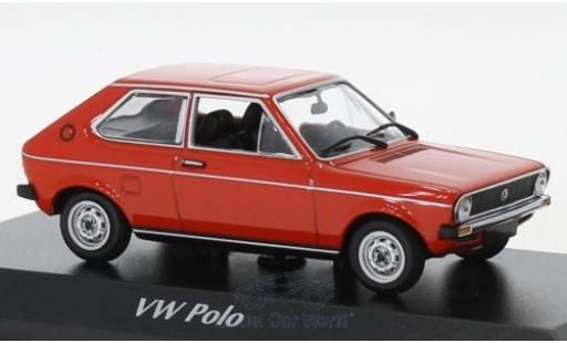 Volkswagen Polo 1/43 Maxichamps rosso 1979 modellino in miniatura