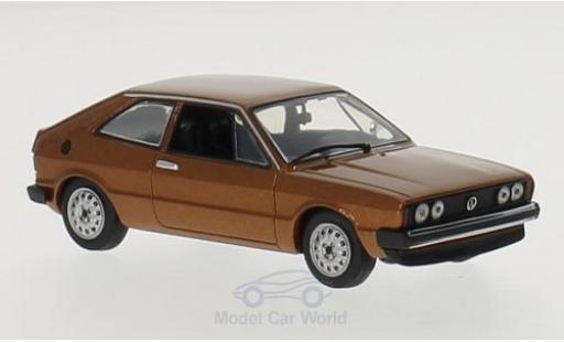 Volkswagen Scirocco 1/43 Maxichamps metallico marroneee 1974 modellino in miniatura