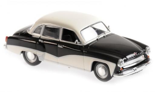 Wartburg 311 1/43 Maxichamps nero/bianco 1959 modellino in miniatura