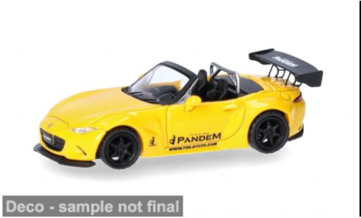 Modellini auto Mazda MX -5 Rocket Bunny gelb 1/87 Micro City 87