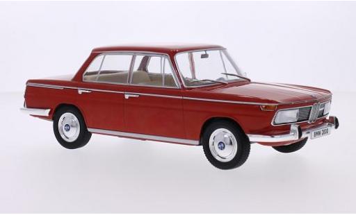 Bmw 2000 1/18 MCG (Typ 120) rosso 1966 les portes et capos fermé modellino in miniatura