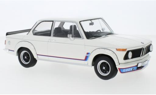 Bmw 2002 1/18 MCG Turbo bianco 1973 modellino in miniatura