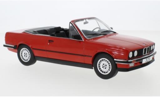 Bmw 325 1/18 MCG i (E30) Cabriolet rosso 1985 modellino in miniatura