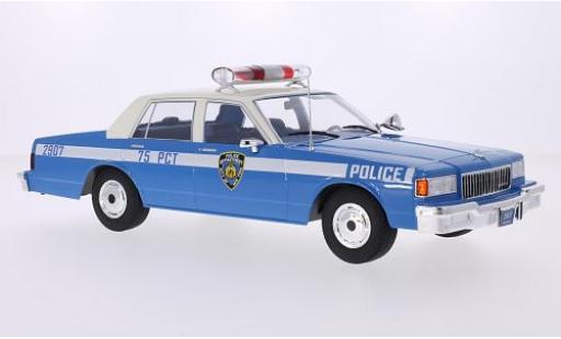 Chevrolet Caprice Classic 1/18 MCG Sedan blu Police 1985 les portes et capos fermé modellino in miniatura