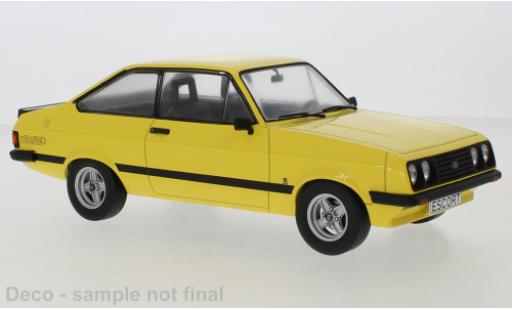 Ford Escort 1/18 MCG MK II RS 2000 giallo 1976 modellino in miniatura