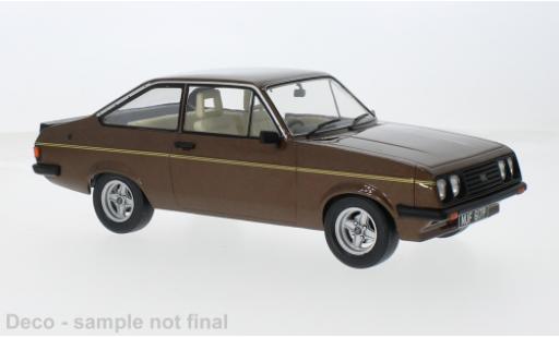 Ford Escort 1/18 MCG MK II RS 2000 metallise braun 1977 1:18 modellino in miniatura