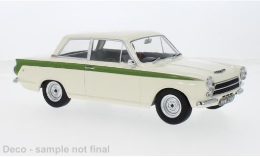 Lotus Cortina 1/18 MCG Ford MK I weiss/grün RHD 1963 1:18 modellino in miniatura