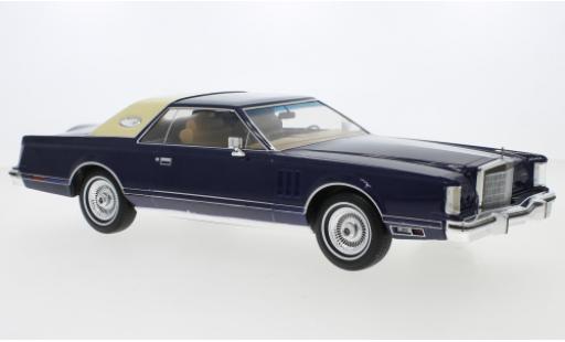 Lincoln Continental 1/18 MCG Mark V blu 1978 modellino in miniatura