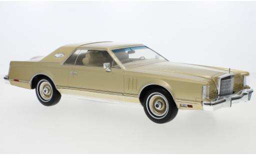 Lincoln Continental 1/18 MCG Mark V gold 1978 modellino in miniatura