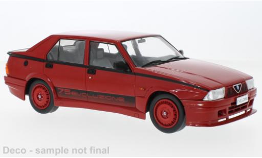 Alfa Romeo 75 1/18 MCG Turbo Evoluzione rosso 1987 modellino in miniatura