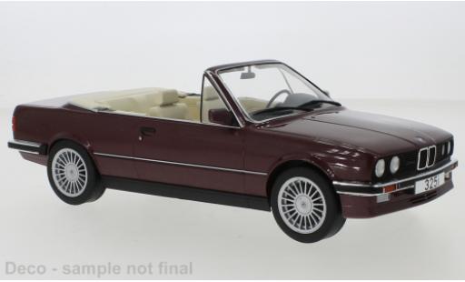 Bmw 325 1/18 MCG i (E30) Cabriolet metallise rosso 1985 modellino in miniatura
