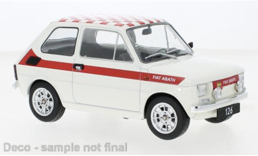 Fiat 126 1/18 MCG Abarth-Look bianco 1972 modellino in miniatura