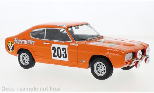 Ford Capri 1/18 MCG Mk I No.203 Rallye Monte Carlo 1973 modellino in miniatura