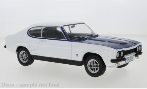 Ford Capri 1/18 MCG MK I RS 2600 bianco/blu 1973 modellino in miniatura