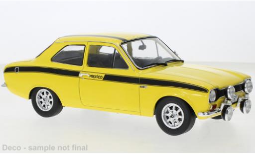 Ford Escort 1/18 MCG MK I Mexico giallo 1973 modellino in miniatura