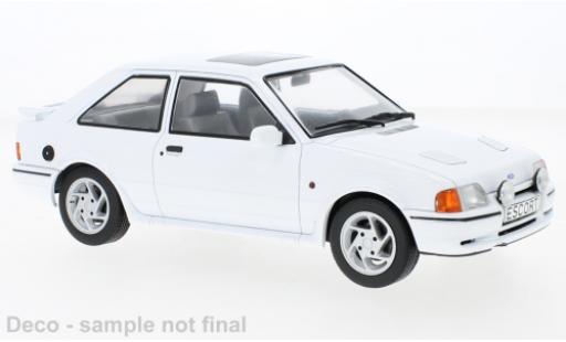 Ford Escort 1/18 MCG RS Turbo S2 bianco 1990 modellino in miniatura