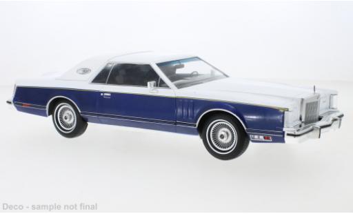 Lincoln Continental 1/18 MCG Mark V bianco/blu 1978 modellino in miniatura