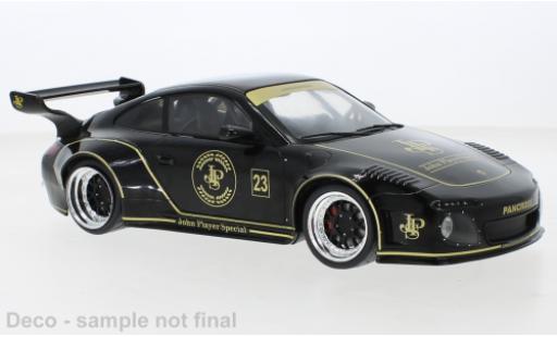 Porsche 997 1/18 MCG Old & New nero/Dekor John Player Special 2020 modellino in miniatura