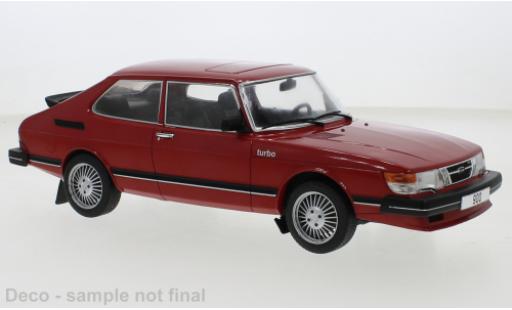Saab 900 1/18 MCG Turbo rosso 1981 modellino in miniatura