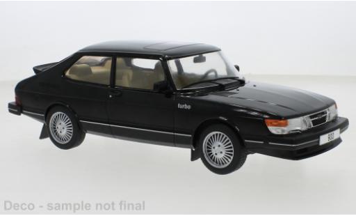 Saab 900 1/18 MCG Turbo nero 1981 modellino in miniatura