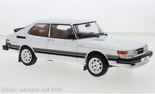 Saab 900 1/18 MCG Turbo bianco/Dekor 1981 modellino in miniatura