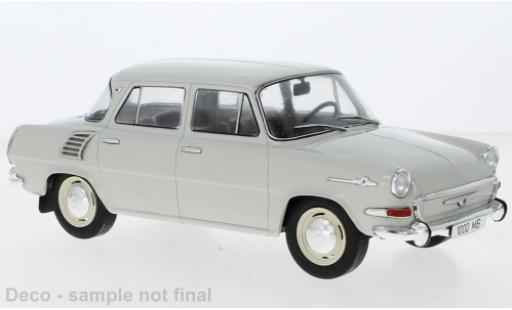 Skoda 1000 1/18 MCG MB grigio 1964 modellino in miniatura