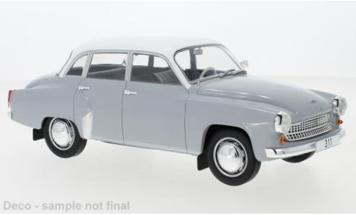 Wartburg 311 1/18 MCG grigio/bianco 1959 modellino in miniatura