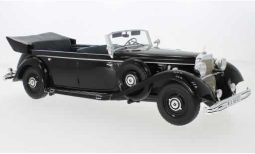 Mercedes 770 1/18 MCG (W150) Cabriolet nero 1938 modellino in miniatura