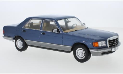 Mercedes Classe S 1/18 MCG (W126) metallico blu 1979 modellino in miniatura
