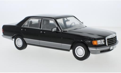 Mercedes Classe S 1/18 MCG (W126) nero 1979 modellino in miniatura