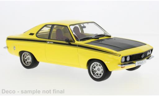 Opel Manta 1/18 MCG A Irmscher gelb/schwarz 1974 1:18 modellino in miniatura